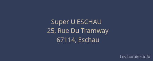 Super U ESCHAU