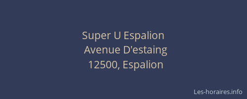 Super U Espalion
