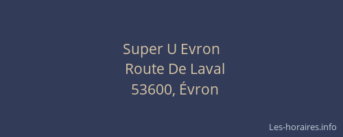 Super U Evron