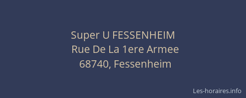 Super U FESSENHEIM