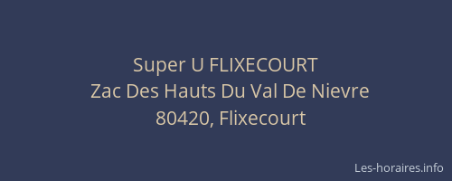 Super U FLIXECOURT
