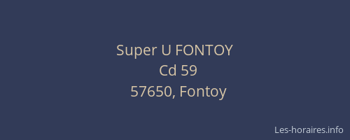 Super U FONTOY