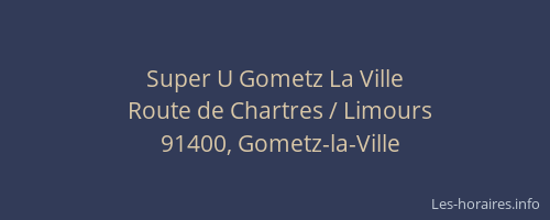 Super U Gometz La Ville