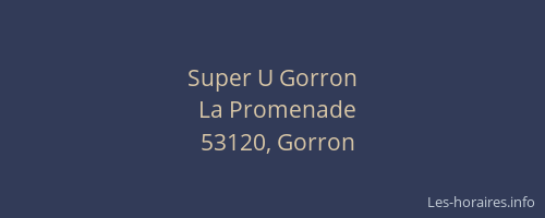 Super U Gorron