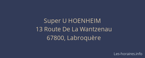 Super U HOENHEIM