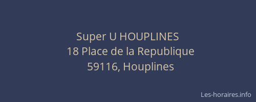 Super U HOUPLINES