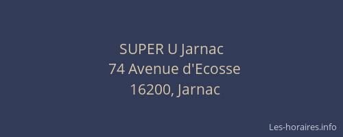 SUPER U Jarnac