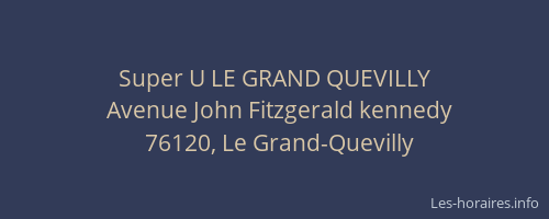 Super U LE GRAND QUEVILLY