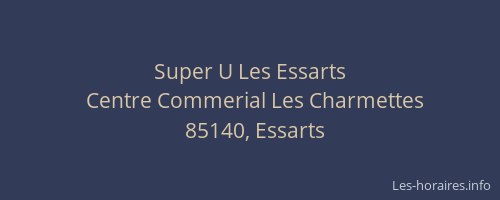 Super U Les Essarts