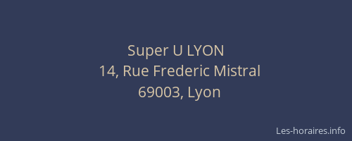 Super U LYON
