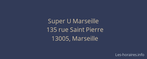 Super U Marseille