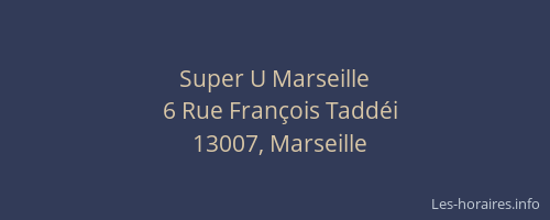 Super U Marseille