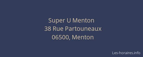 Super U Menton