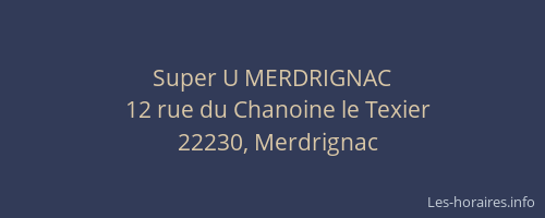 Super U MERDRIGNAC