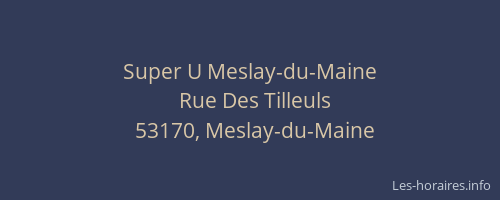 Super U Meslay-du-Maine