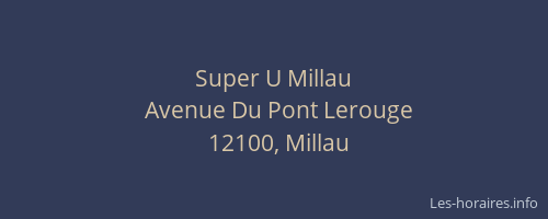 Super U Millau