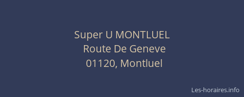 Super U MONTLUEL