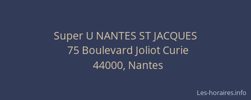 Super U NANTES ST JACQUES
