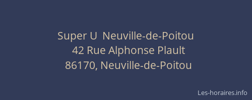 Super U  Neuville-de-Poitou