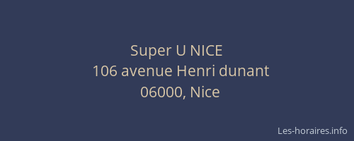 Super U NICE