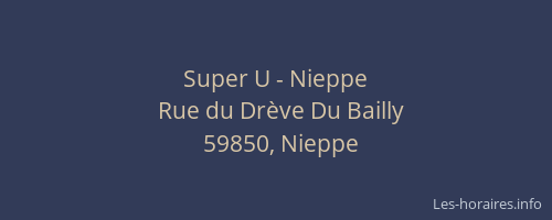 Super U - Nieppe