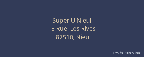Super U Nieul
