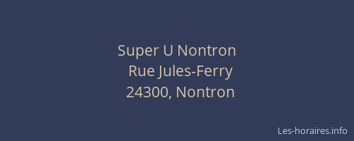 Super U Nontron