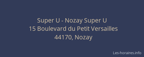 Super U - Nozay Super U