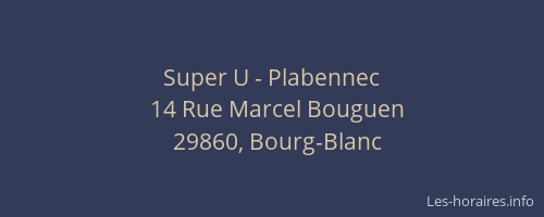 Super U - Plabennec