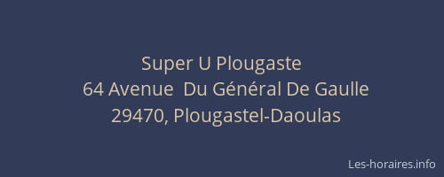 Super U Plougaste