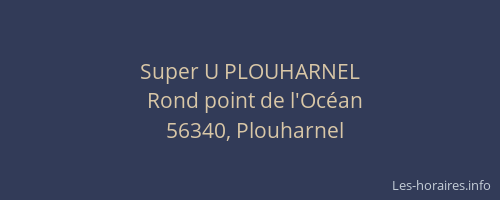 Super U PLOUHARNEL