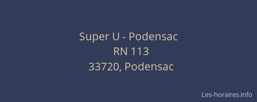 Super U - Podensac