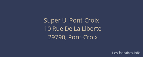 Super U  Pont-Croix