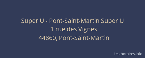 Super U - Pont-Saint-Martin Super U