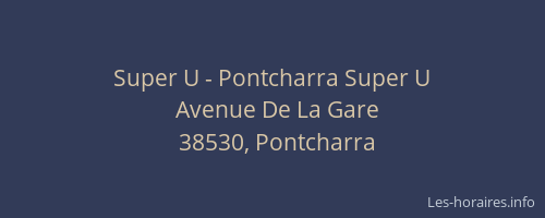 Super U - Pontcharra Super U