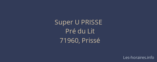 Super U PRISSE