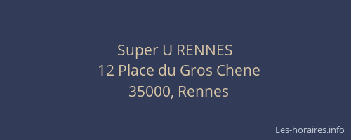 Super U RENNES