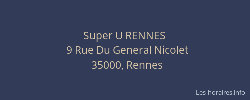 Super U RENNES
