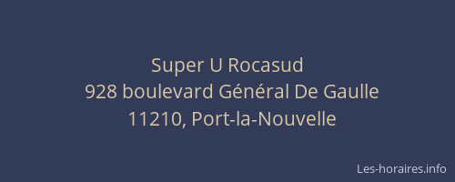 Super U Rocasud