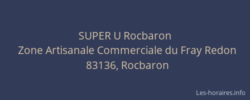 SUPER U Rocbaron
