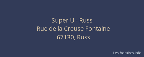 Super U - Russ