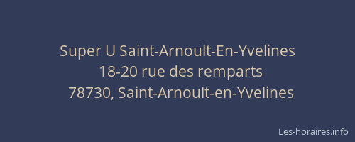 Super U Saint-Arnoult-En-Yvelines