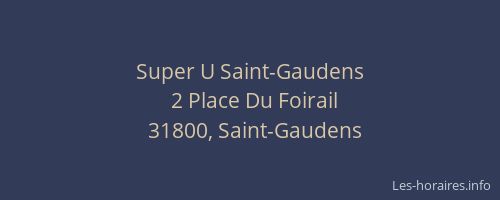 Super U Saint-Gaudens