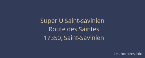 Super U Saint-savinien