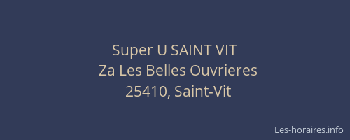 Super U SAINT VIT