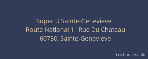 Super U Sainte-Genevieve
