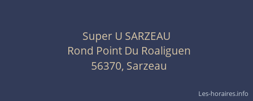 Super U SARZEAU