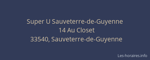 Super U Sauveterre-de-Guyenne