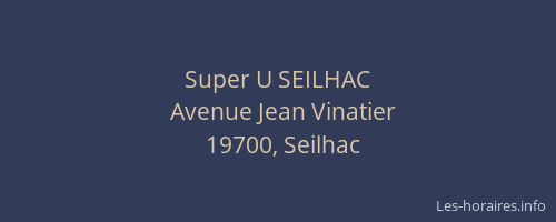 Super U SEILHAC