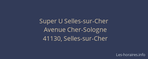 Super U Selles-sur-Cher